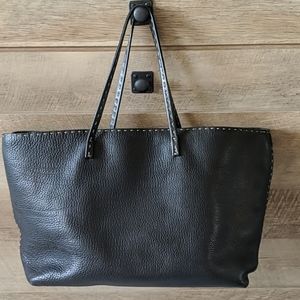Fendi Selleria Leather Roll Tote